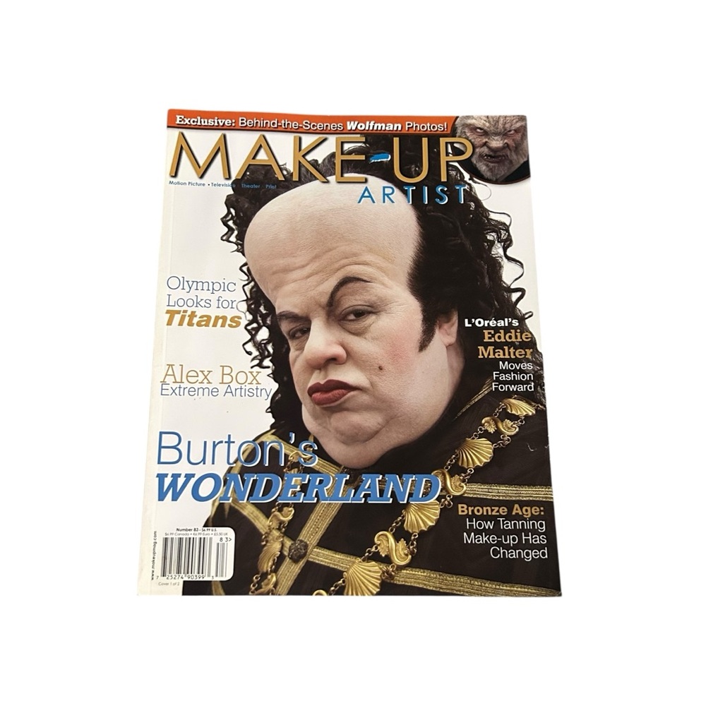 SALE Make-Up Artist Magazine Issue #83 2010 Tim Burton’s Alice in Wonderland